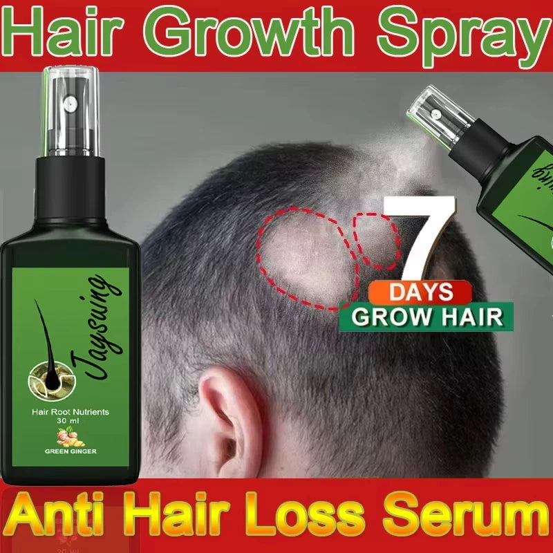 Fast Hair Growth Serum Spray anti Hair Loss Prevent Baldness Scalp Treatment Repair Roots Beauty Health Hair Care for Men Women